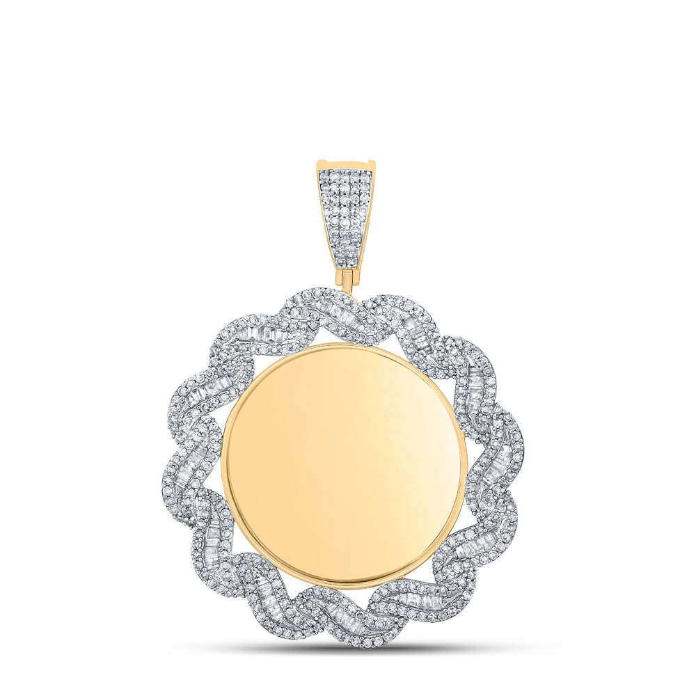 1 5/8CTW-DIA CN MEMORY MENS CHARM