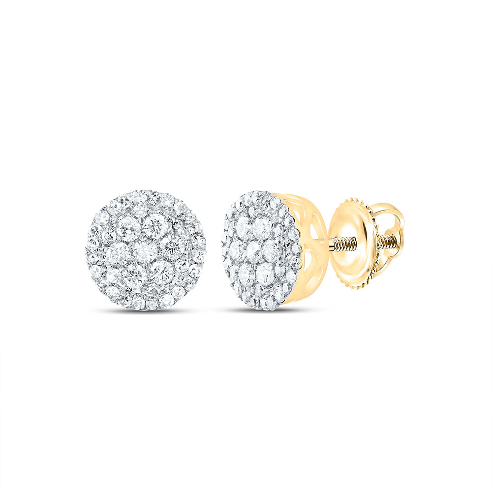 3/8CTW-DIA NK ROUND SHAPE EARRINGS