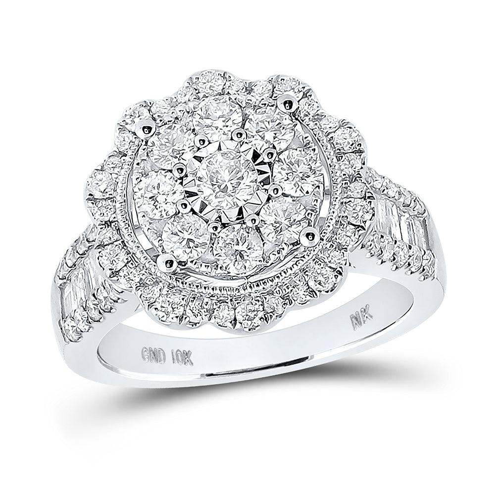1 5/8CTW-DIA NK RING