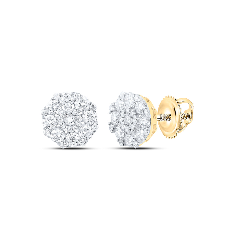 7/8CTW-DIA NK OCTAGON EARRING