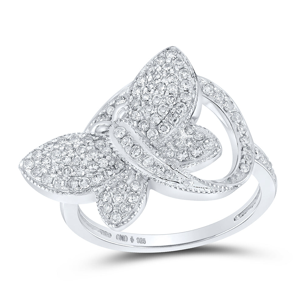 1/2CTW-DIA P1 BUTTERFLY LADIES RING
