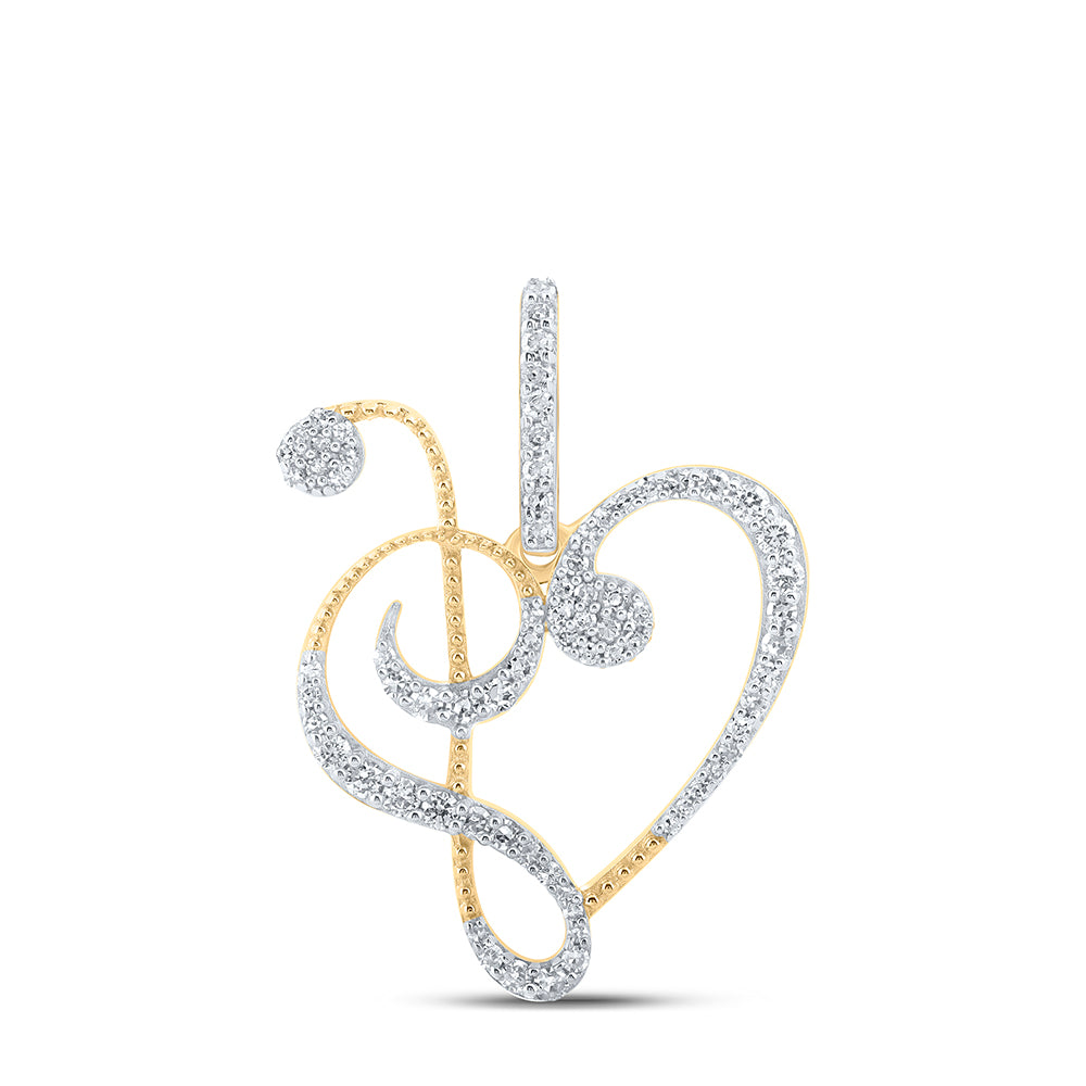 1/3CTW-DIA NK HEART PENDANT