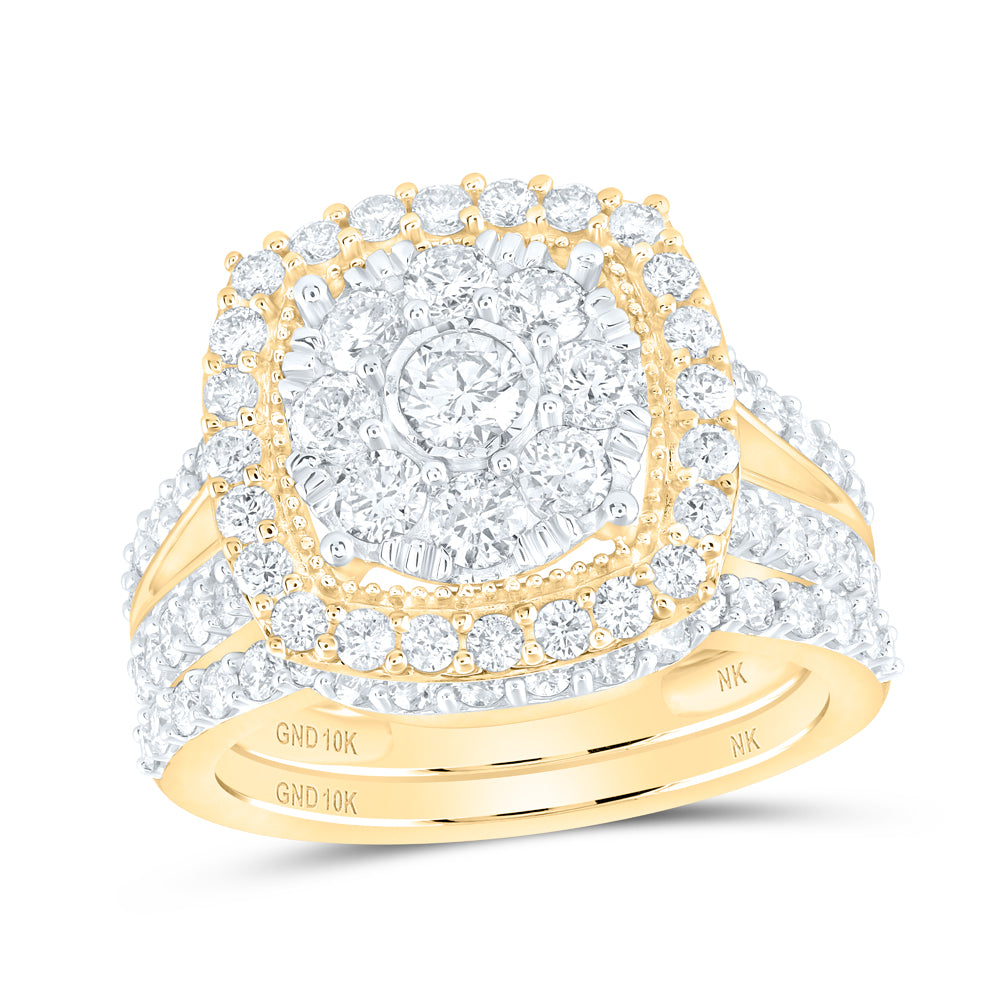 1 7/8CTW-DIA NK BRIDAL SET