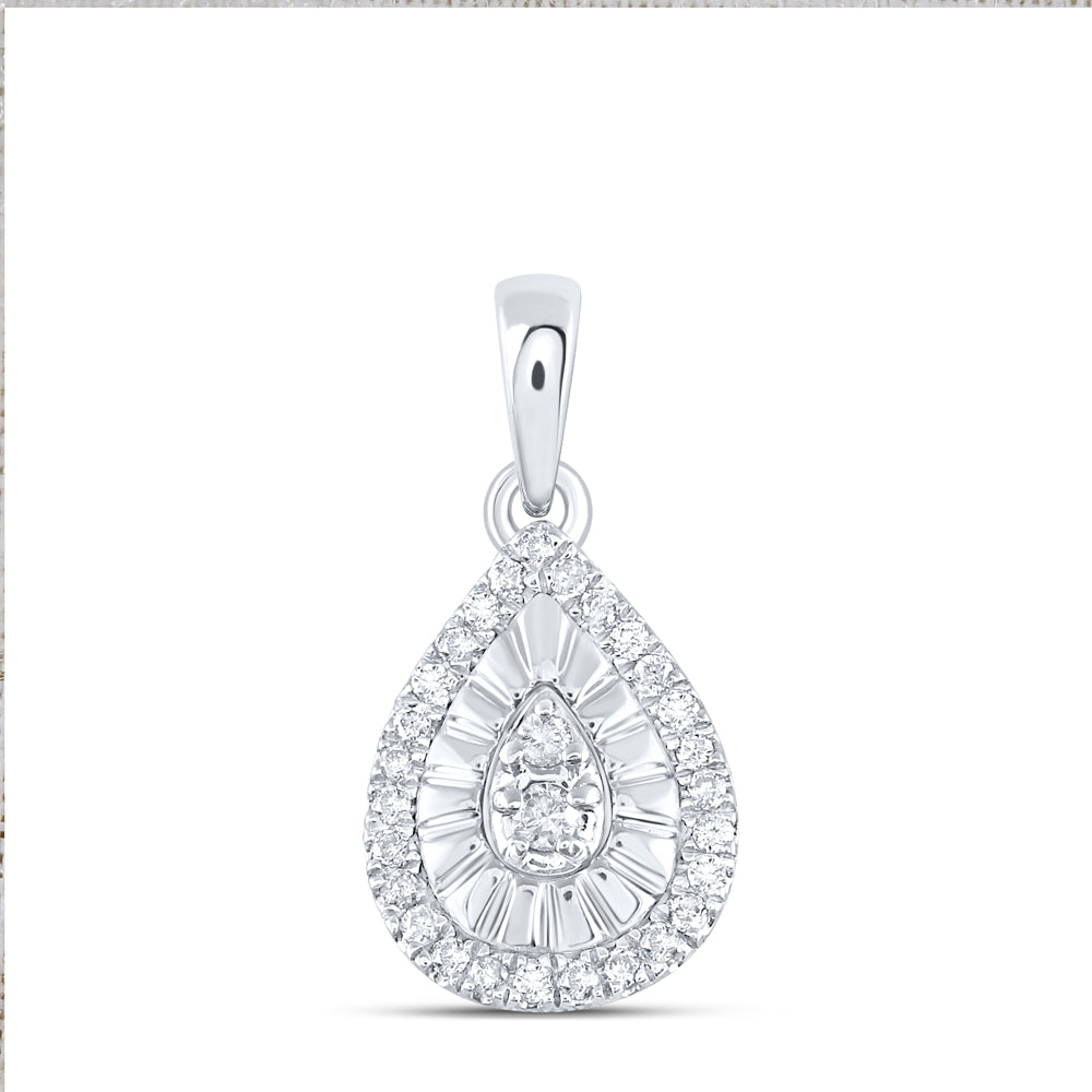 1/8CTW-DIA P3 GIFT PEAR PENDANT