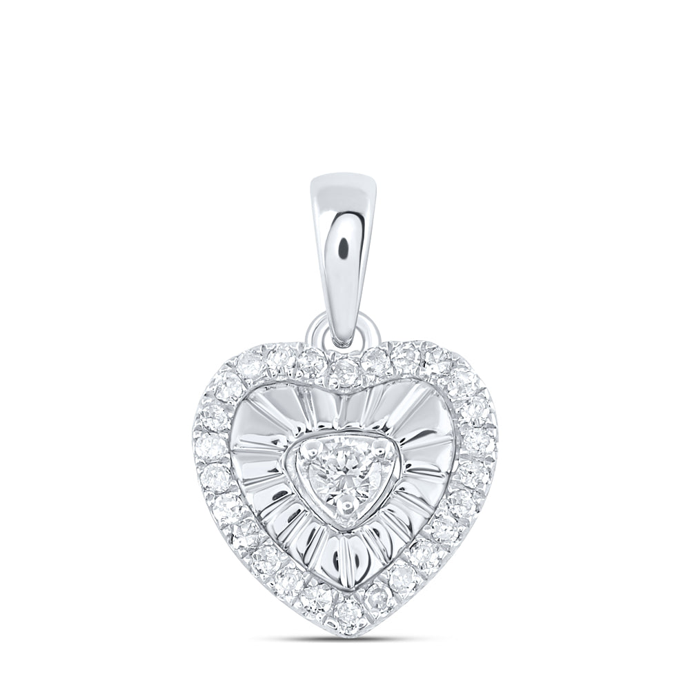 1/8CTW-DIA P3 GIFT HEART PENDANT