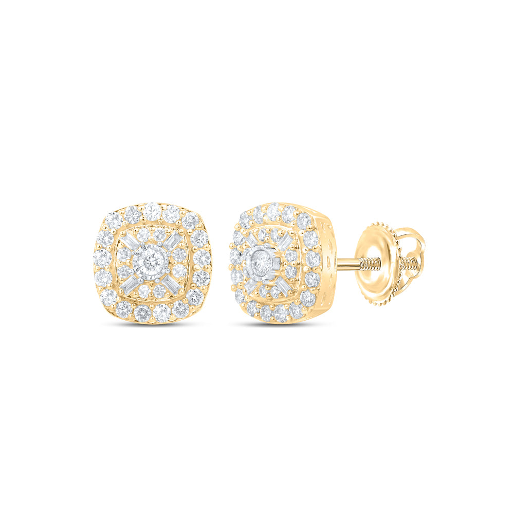 1/2CTW-DIA NK CUSHION EARRING