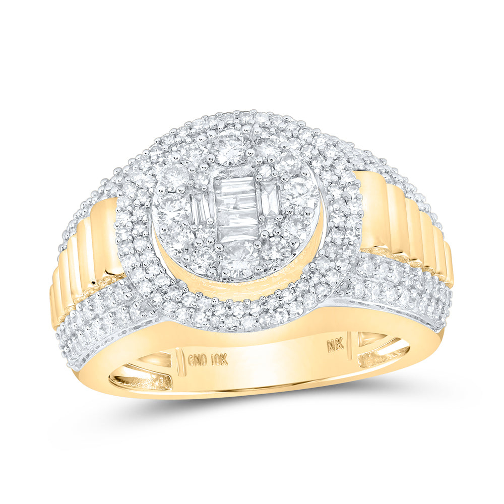 1 5/8CTW-DIA NK MENS RING