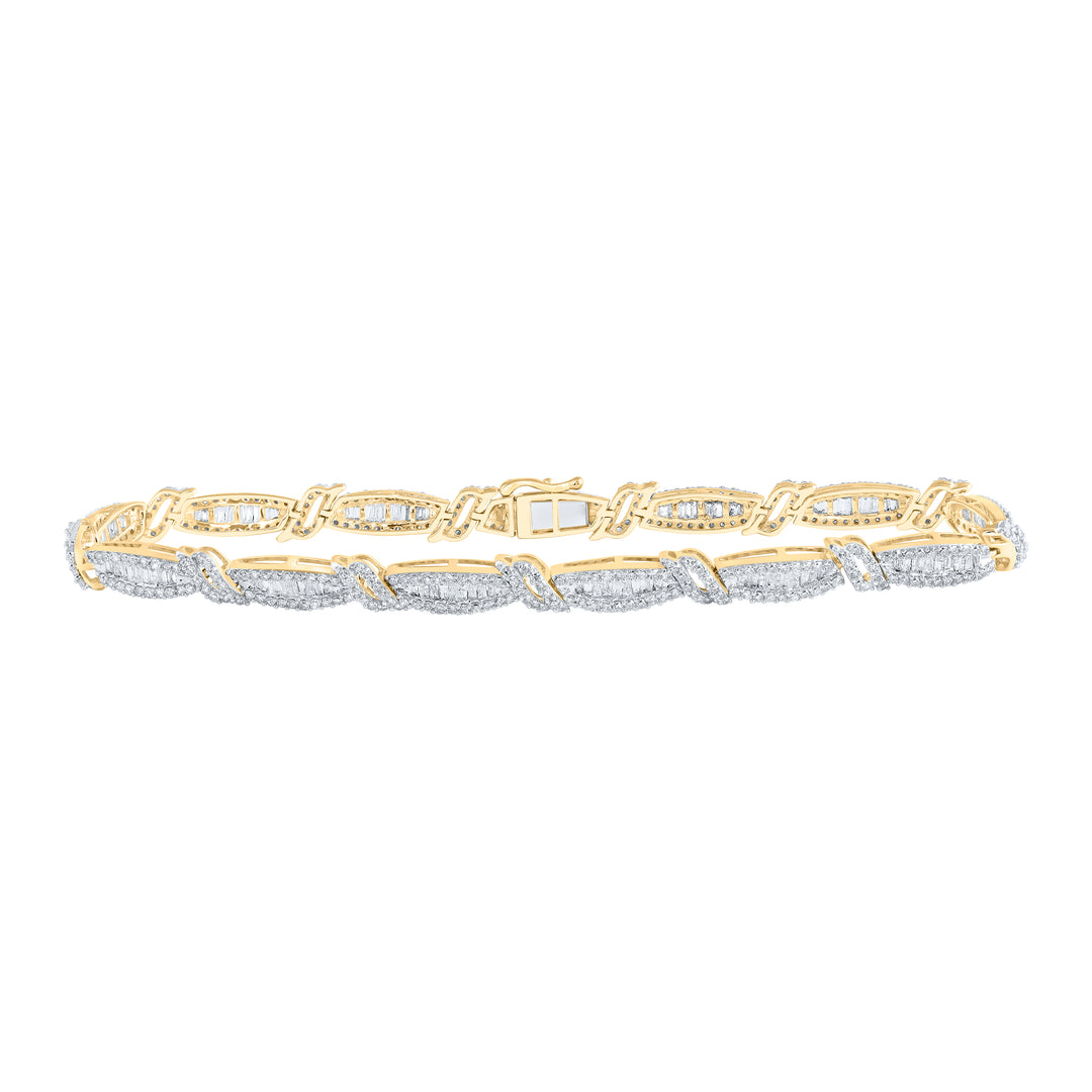 4 3/8CTW-DIA NK (5.40MM) MENS BRACELET 8.5 INCH
