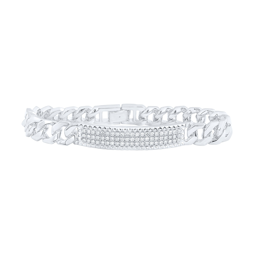 1 1/2CTW-DIA NK MENS BRACELET(8 INCH)