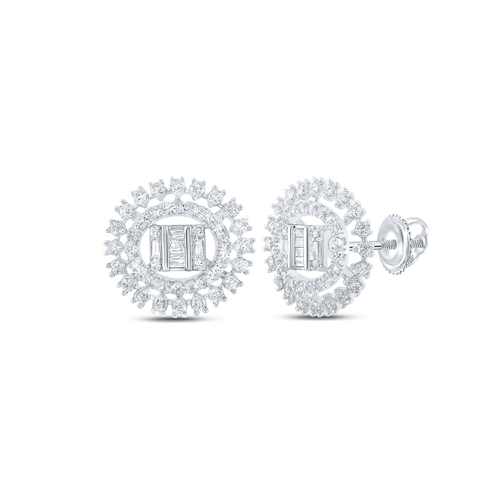 7/8CTW-DIA NKE TRENDY ROUND EARRING