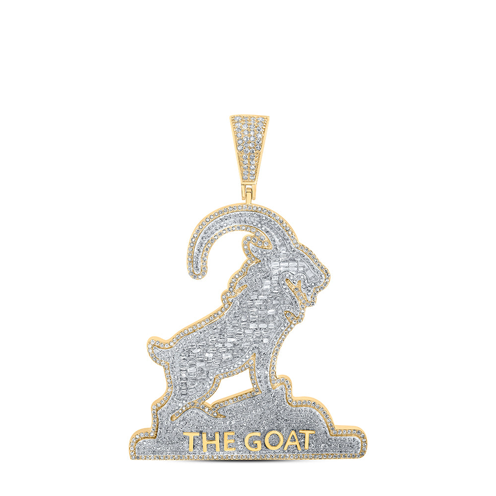 2 1/2CTW-DIA NK GOAT MENS CHARM