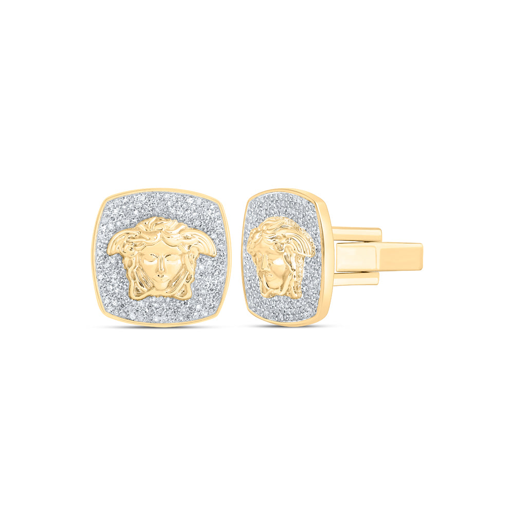 1 1/5CTW-DIA NK MEDUSA CUFF LINK