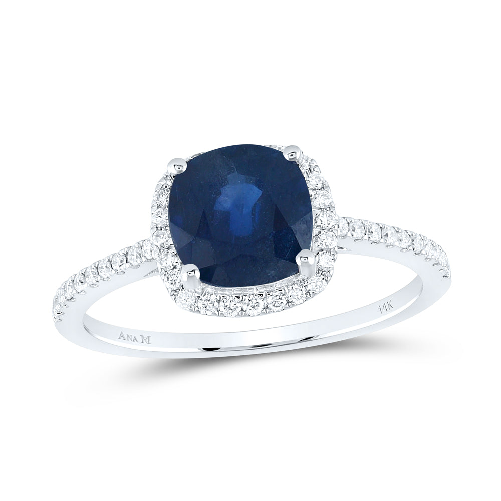1/5CTW-DIA ANA M 7 MM-SAPP NAT GEM RING