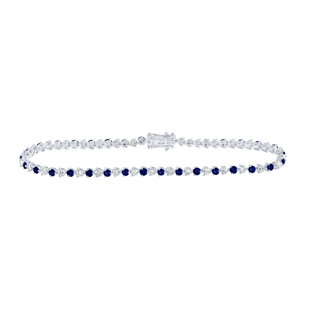 1 1/3CTW-DIA NKE 1 3/4 CTW-BS NATURAL GEM BRACELET (7 INCH)