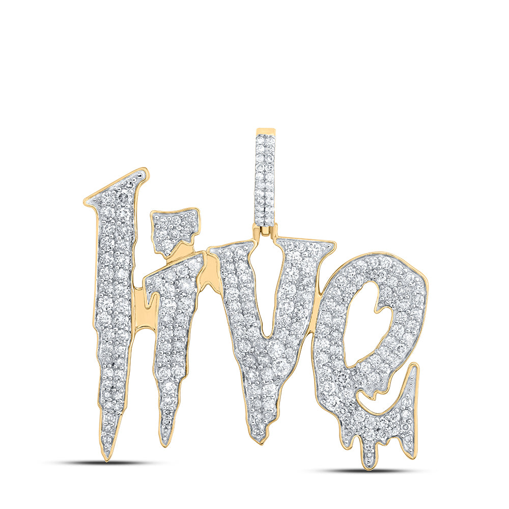 2 3/8CTW-DIA NK LIVE MENS CHARM