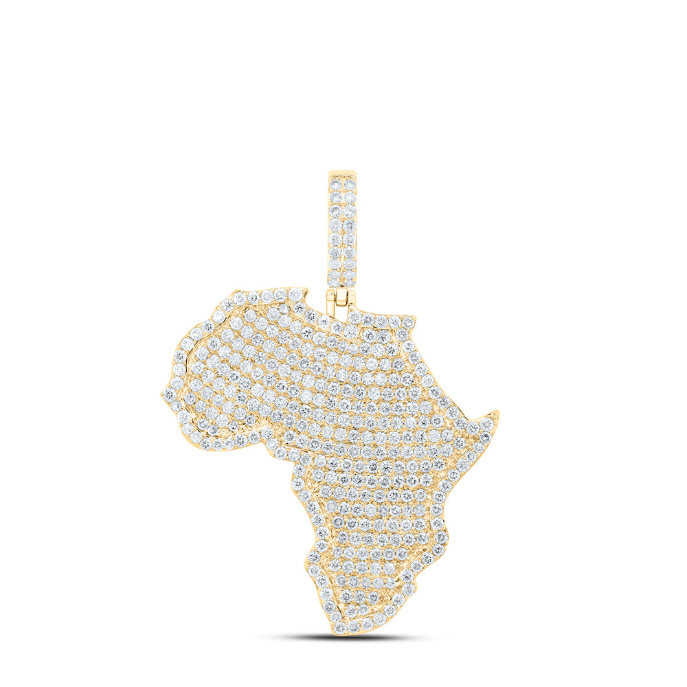 3 CTW-DIA NK AFRICA MAP MENS CHARM
