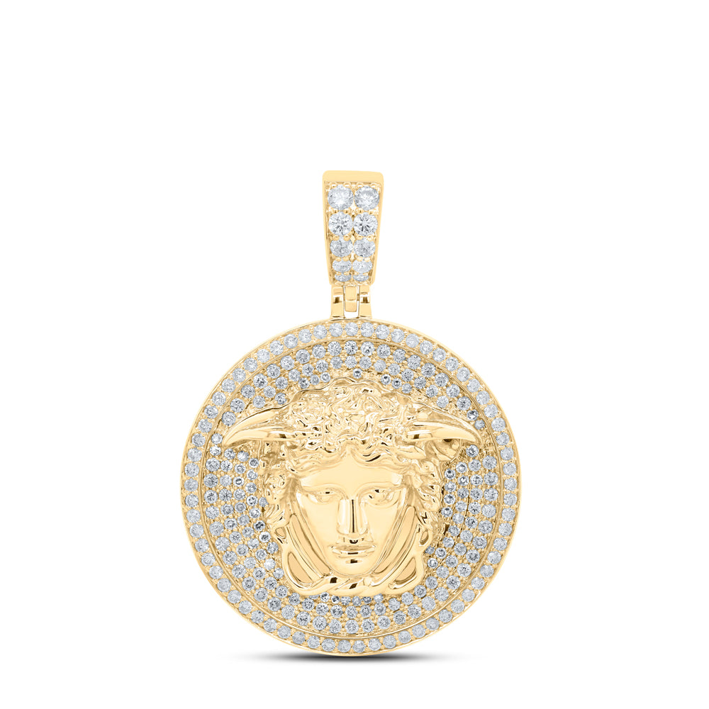 2 5/8CTW-DIA NK MEDUSA MENS CHARM