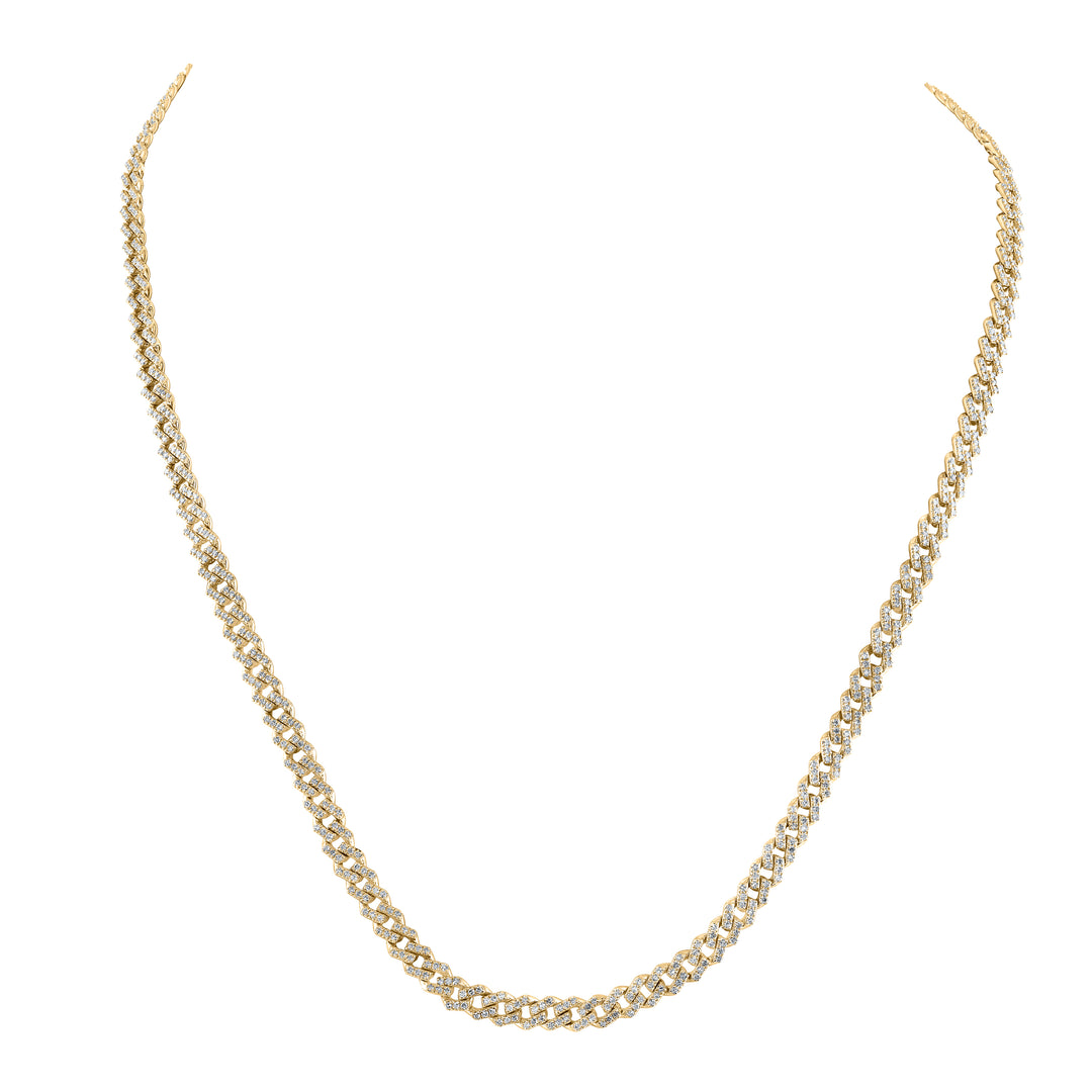 4 1/5CTW-DIA NK (5MM) MENS CHAIN (22 INCH)