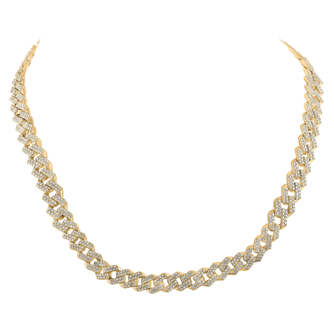 7 7/8CTW-DIA NK (8MM) MENS CHAIN (22 INCH)