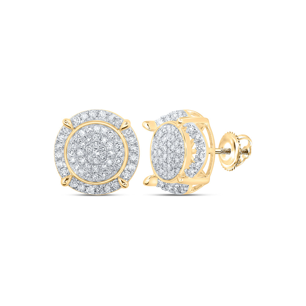 1CTW-DIA NK FASHION ROUND SHAPE EARRING