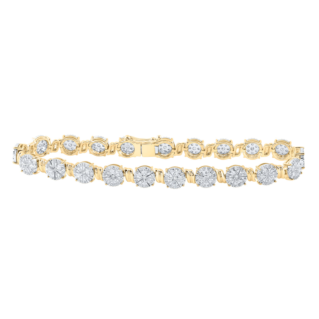 1CTW-DIA NK BRACELET (7INCH)