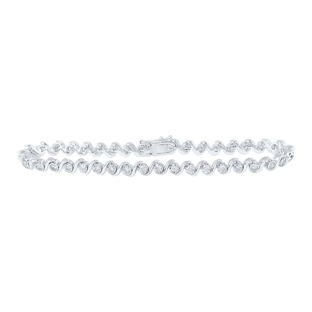 1 1/2CTW-DIA NK BRACELET (7 INCH)