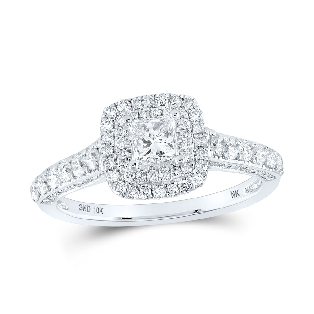 1CTW-DIA NK 1/3CT-CPR DOUBLE HALO ENGAGEMENT