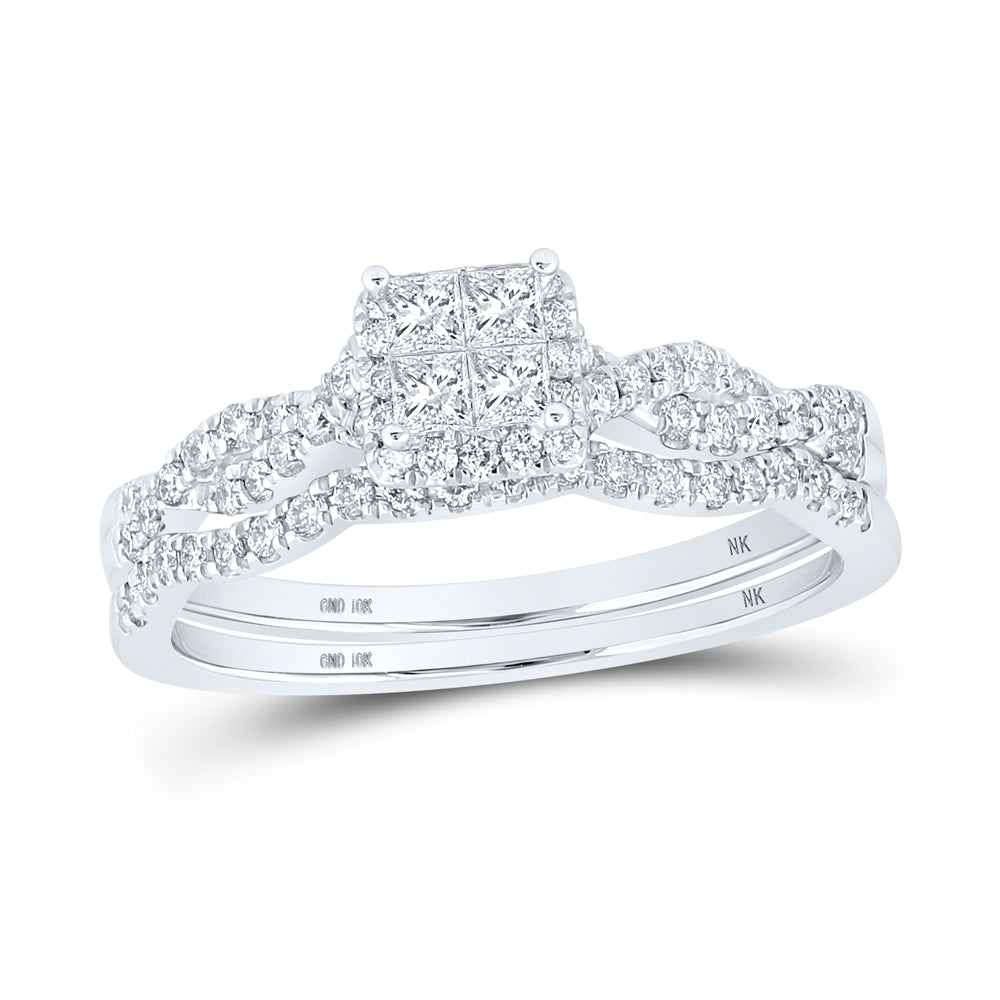 1/2CTW-DIA NK TESSERA BRIDAL SET
