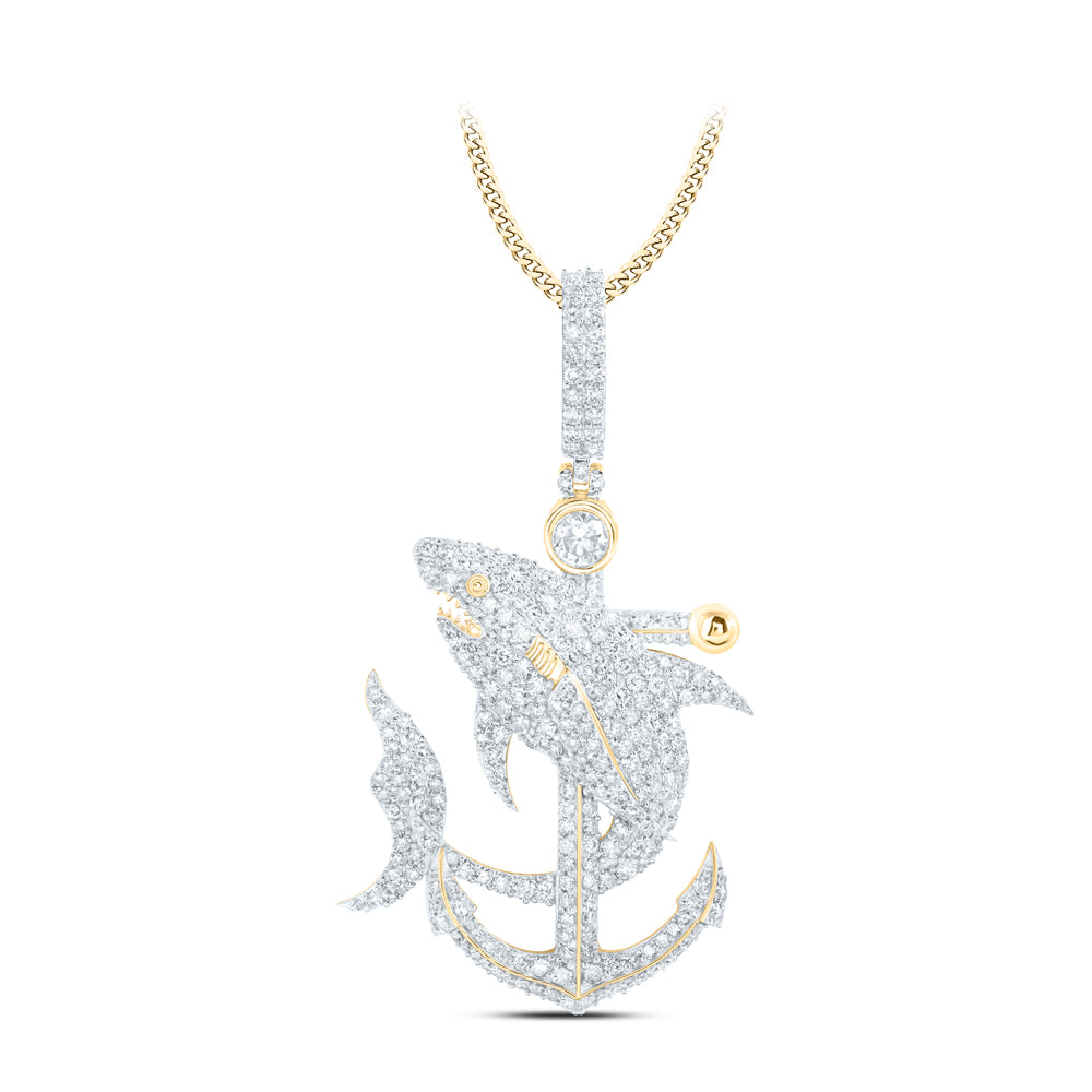 3 1/4CTW-DIA NK MENS CHARM