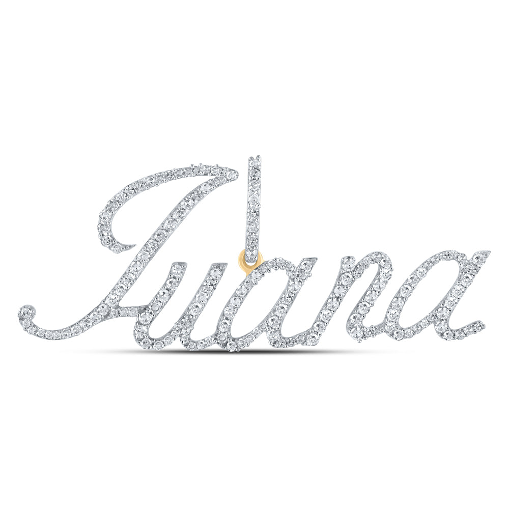 3/4CTW-DIA P1 "Juana" INITIAL PENDANT