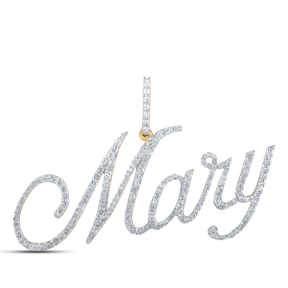 7/8CTW-DIA P1 "Mary" INITIAL PENDANT