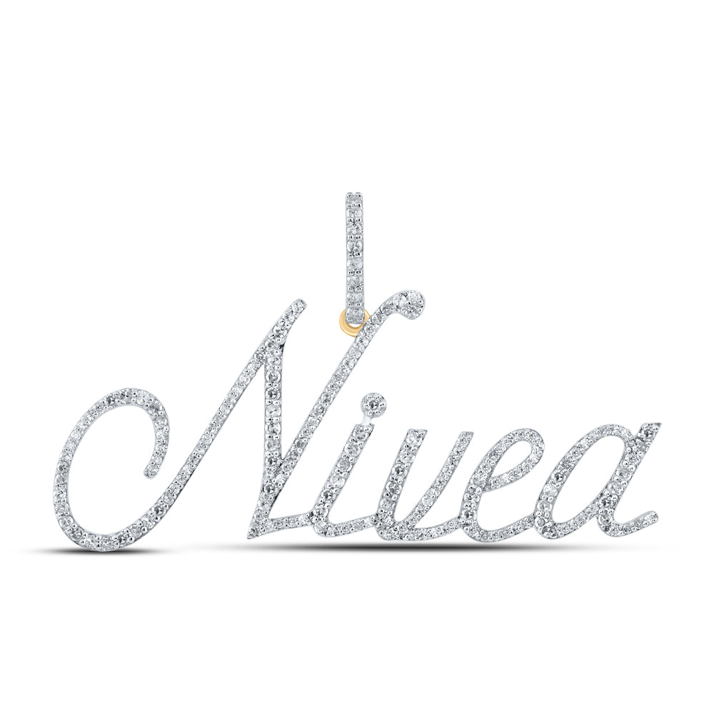 3/4CTW-DIA P1 "Nivea" INITIAL PENDANT