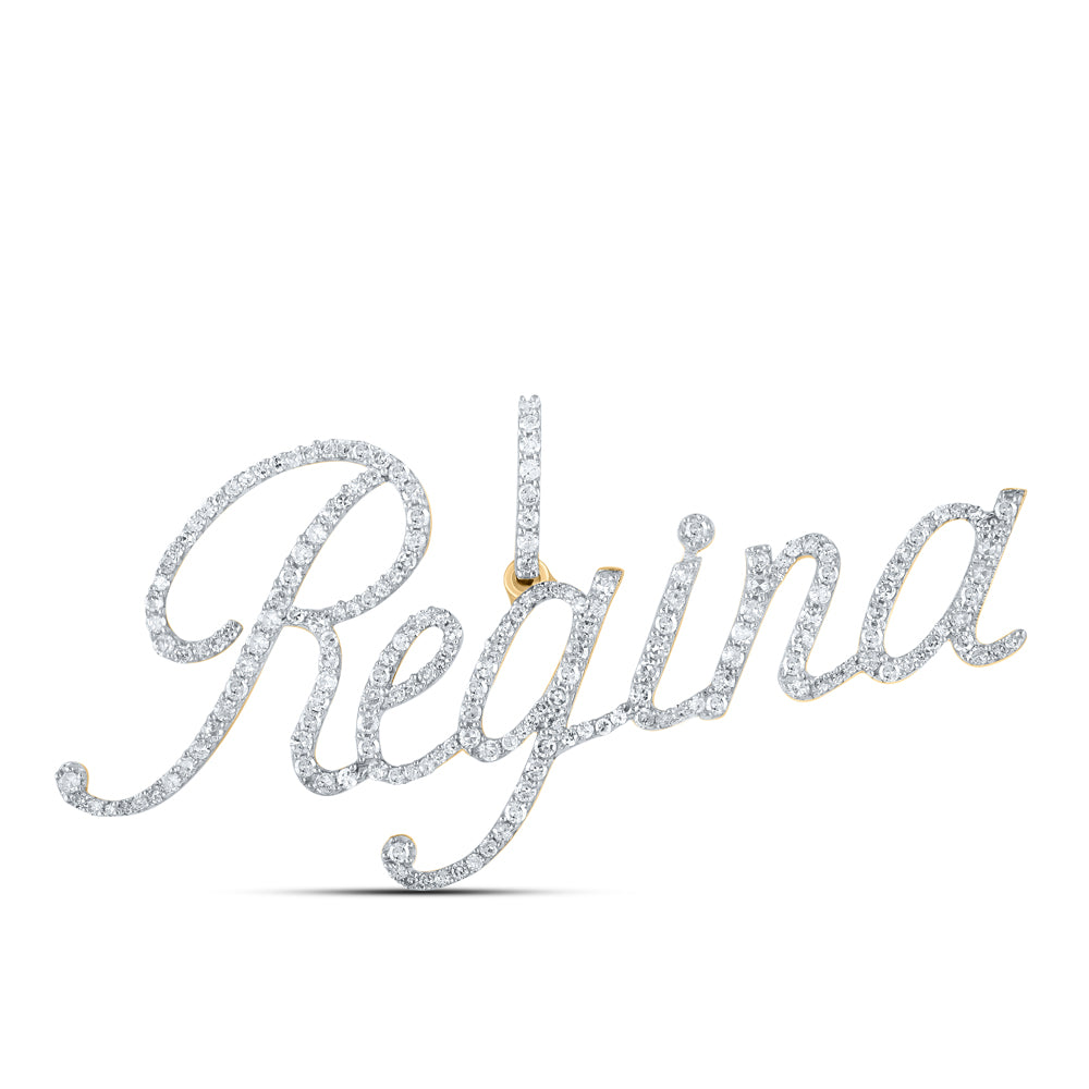 7/8 CTW-DIA P1 "Regina" INITIAL PENDANT