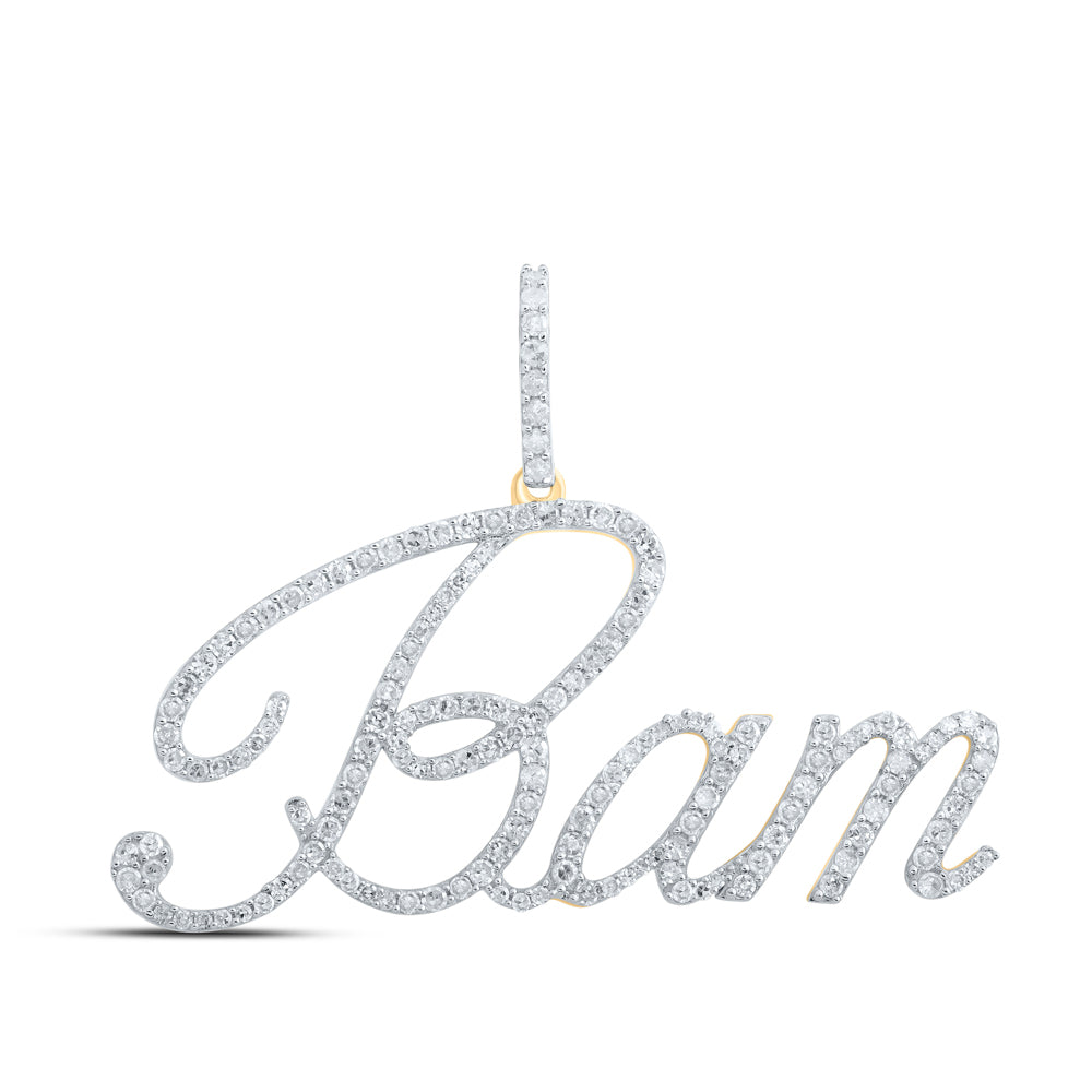 3/4CTW-DIA P1 "Bam" INITIAL PENDANT