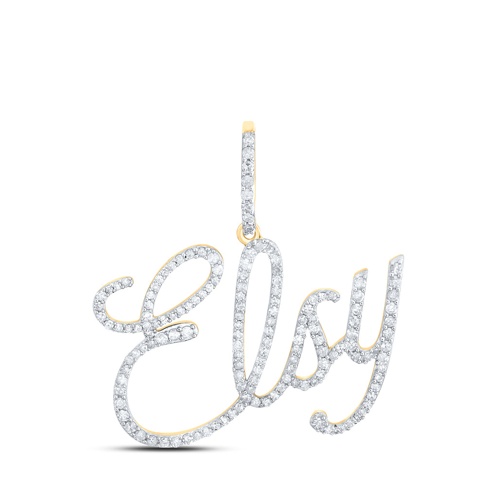 3/4CTW-DIA P1 "Elsy" INITIAL PENDANT