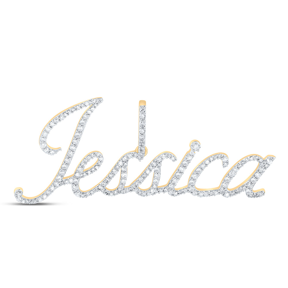 3/4CTW-DIA P1 "Jessica" INITIAL PENDANT