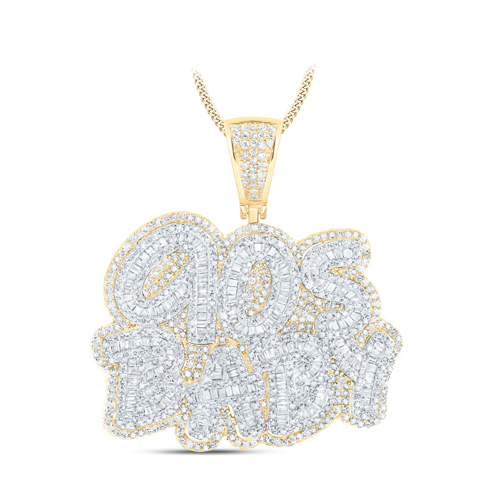 3 3/8CTW-DIA NK 90S BABY MENS CHARM