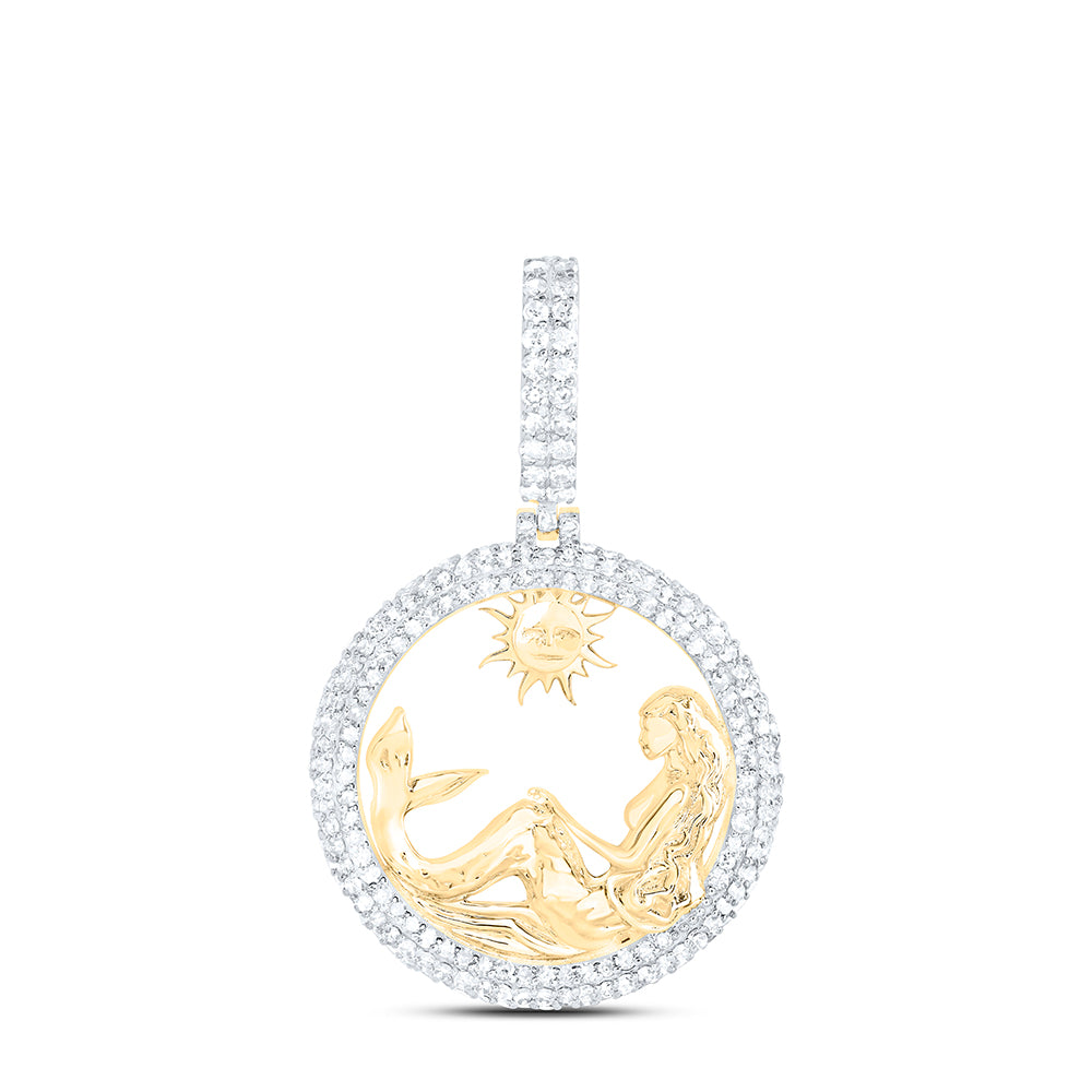 1CTW-DIA NK MERMAID CHARM