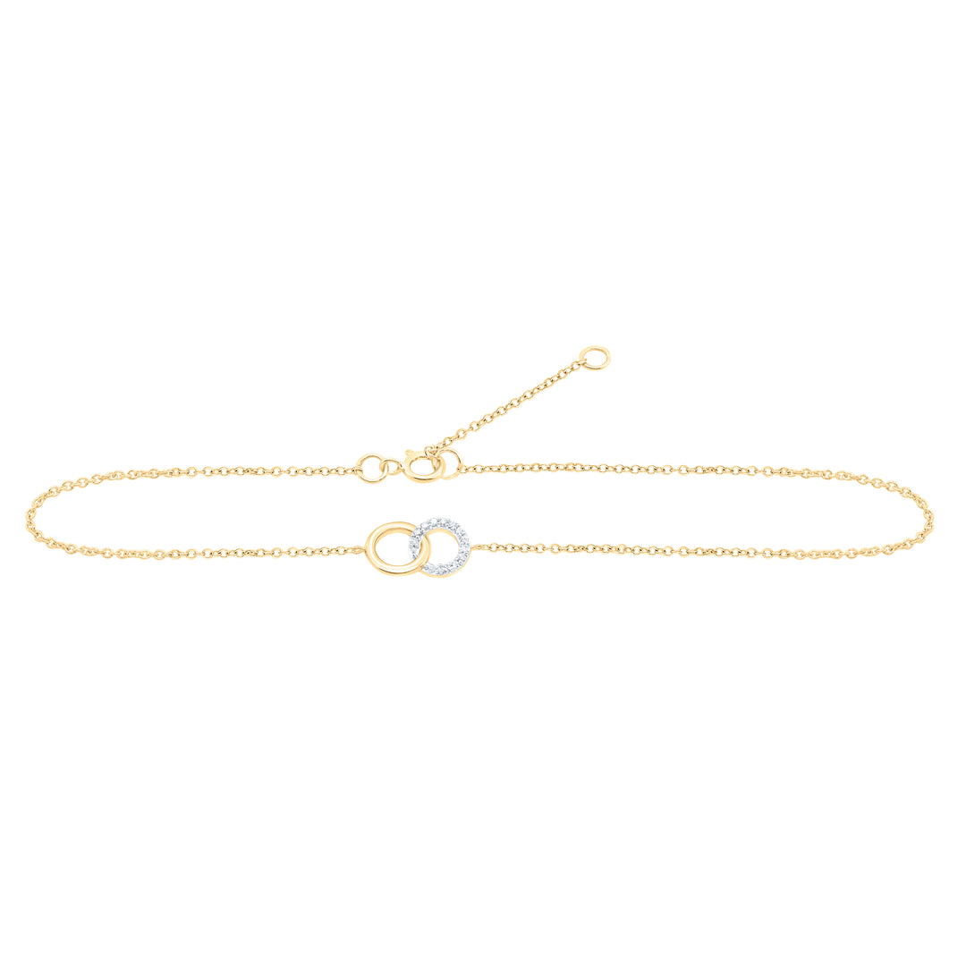 1/12CTW-DIA NK GIFT ANKLET (9 INCH)
