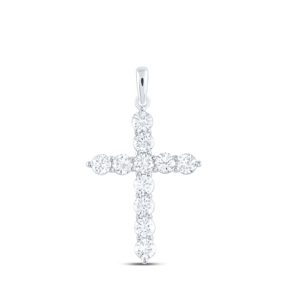 1 3/4CTW-DIA ANA M FASHION CROSS PENDANT