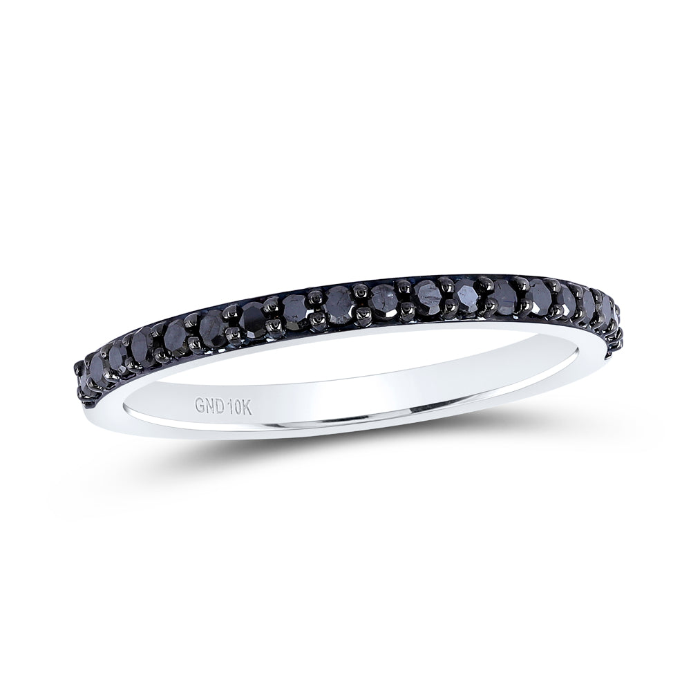 1/4CTW-DIA BLACK GIFT LADIES BAND