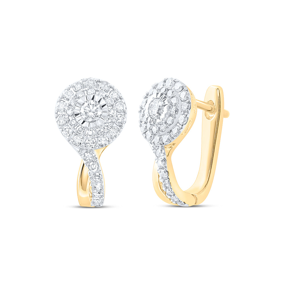 1/2CTW-DIA NK FASHION HOOPS EARRING