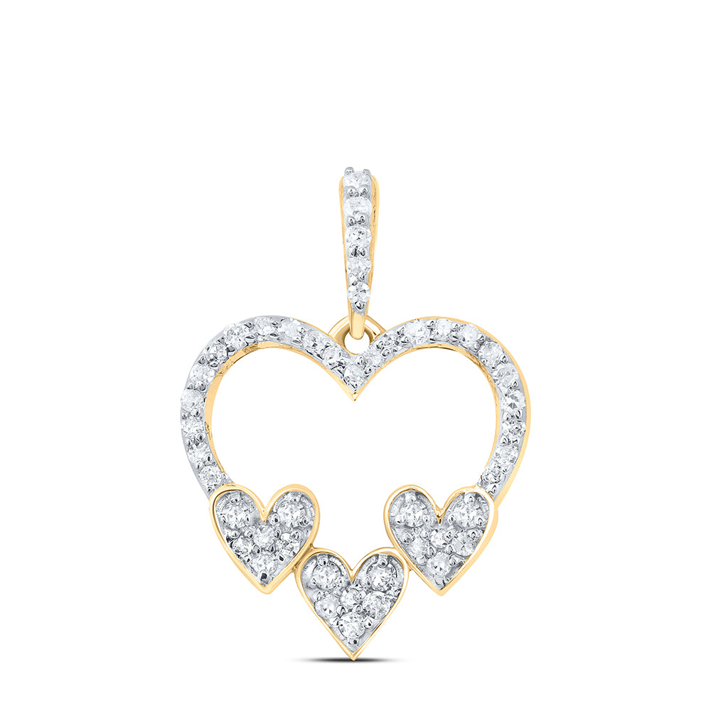 1/4CTW-DIA P1P2 GIFT ? HEART PENDANT