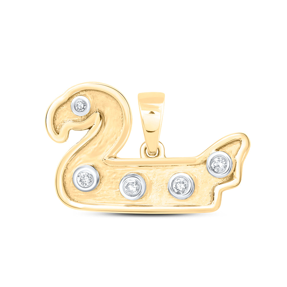 1/20CTW-DIA NK GIFT SWAN PENDANT