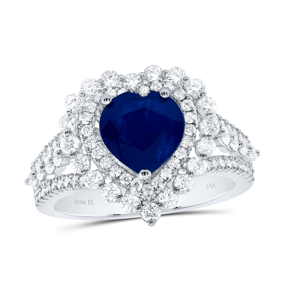 1CTW-DIA ANA M 8.0 x 8.10 MM BS-HEART NAT GEM RING