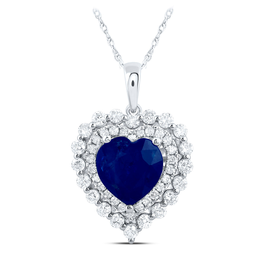 5/8CTW-DIA ANA M 8.0 X 8.0 MM BS-HEART NAT GEM PENDANT