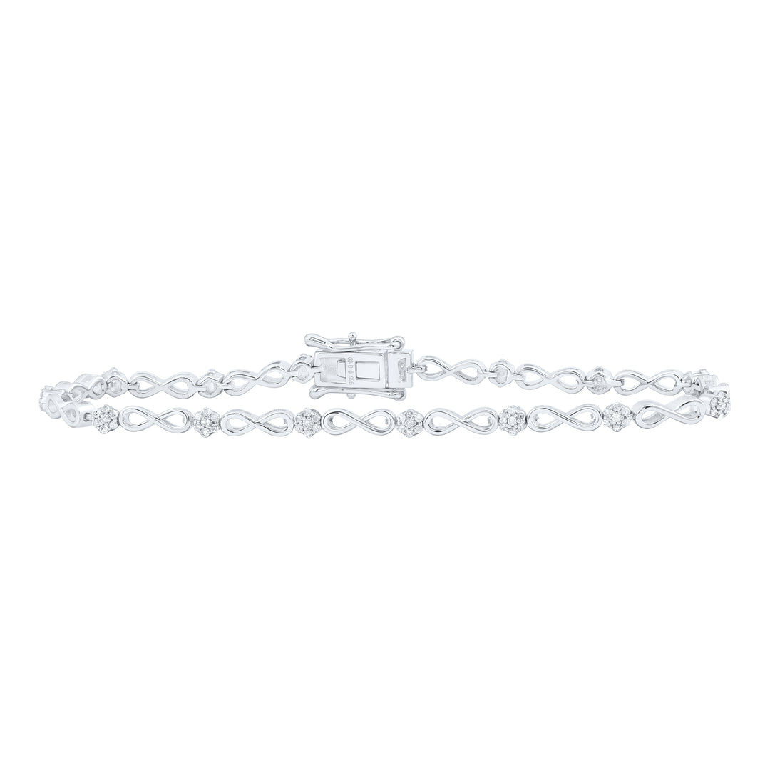 1/2CTW-DIA P1 GIFT INFINITY BRACELET(7 INCH)
