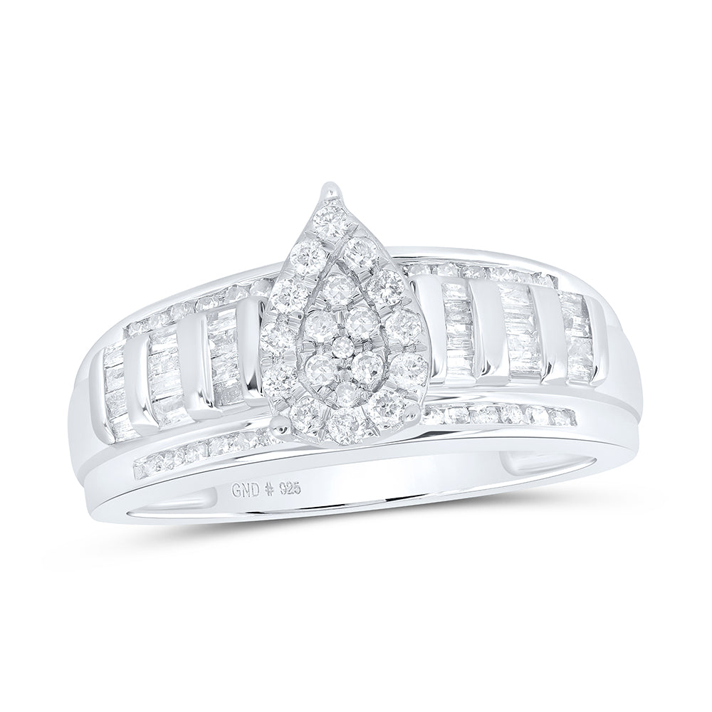 1/2CTW-DIA P1 PEAR SHAPE FASHION RING