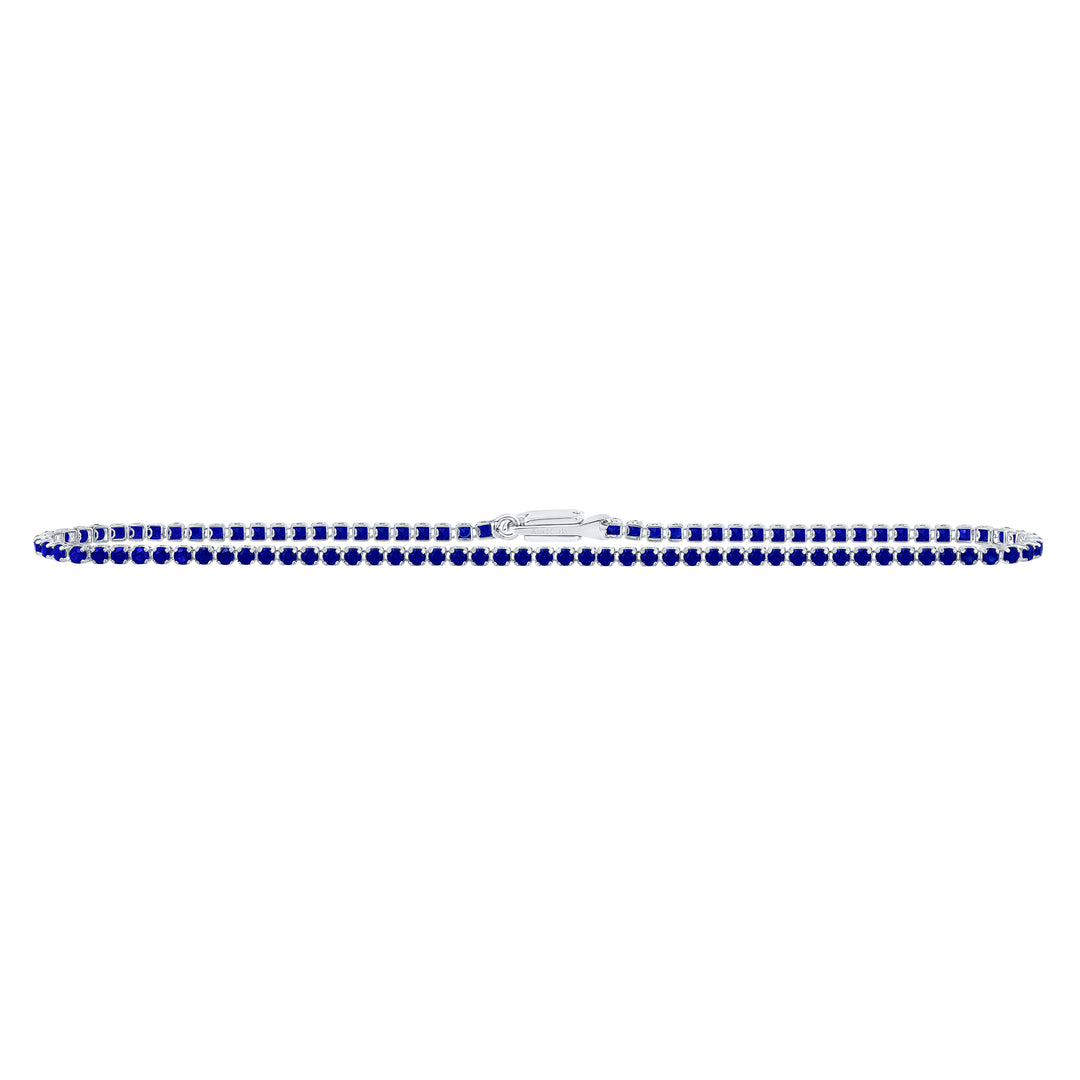 1 5/8CTW-DIA RD-BS NAT GEM TENNIS BRACELET (7 INCH)