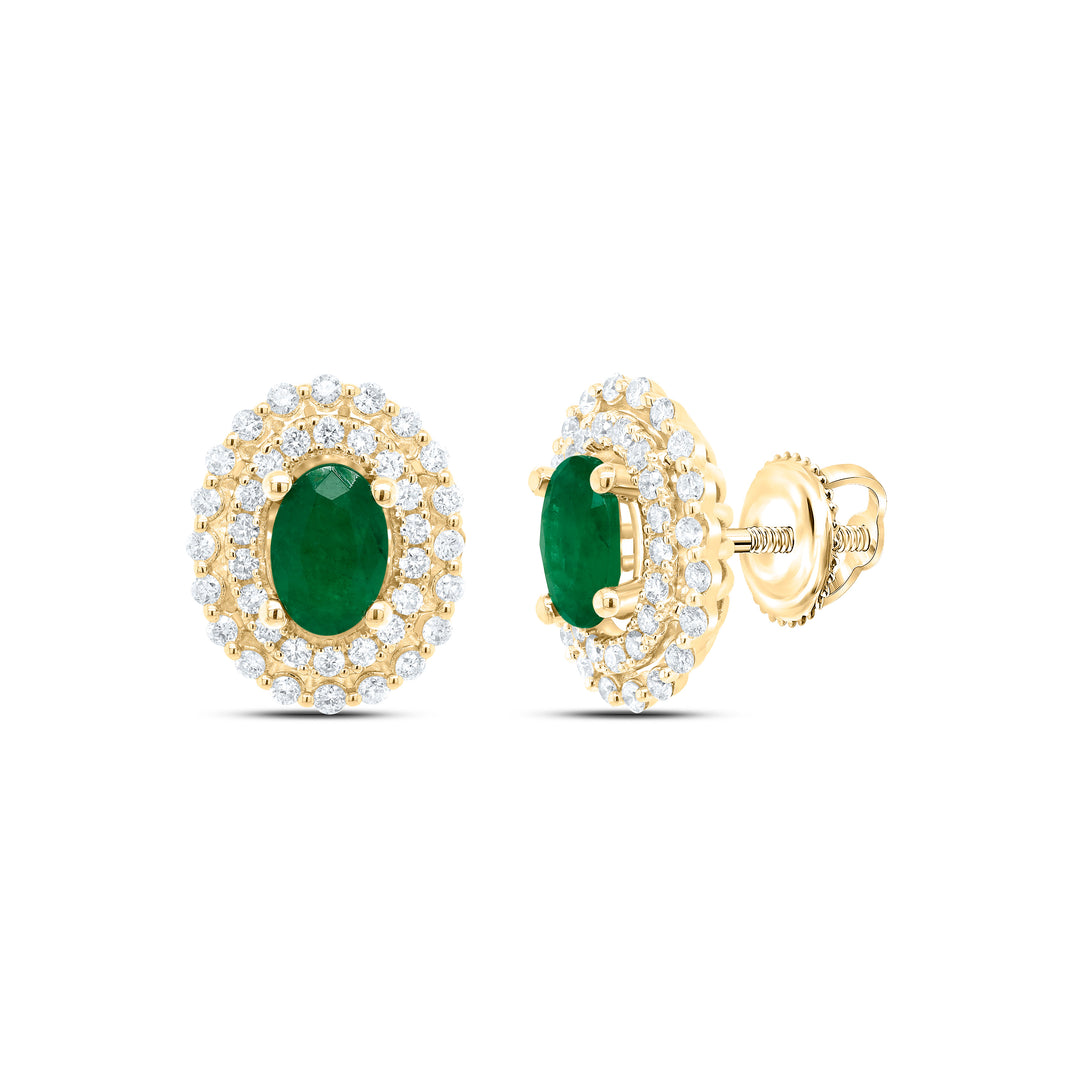 1/2CTW-DIA ANA M 6X4MM OV-EM NAT GEM EARRING